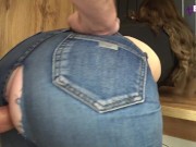 Fucked a beauty through a hole in jeans and cum in her tight pussy - Bellamurr 7/16