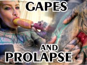 Tattoo Busty Girl Masturbating, Playing With Her Pussy And Ass, Rides Her Anal With A Big Toy And Gapes Prolapse TATTOO girl