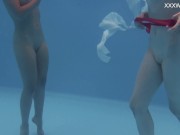 Marfa touches Emerald Ocean babe in the pool 9/16