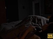 SISPORN. Scared cutie takes stepbrothers morning wood into tight pussy 3/16