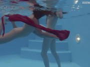 Anastasia Ocean and Marfa are naked underwater 12/16