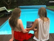 Anastasia Ocean and Marfa are naked underwater 3/16