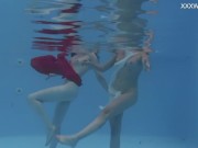Anastasia Ocean and Marfa are naked underwater 7/16