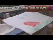 Naked Ashley Body Paints Her Tits 6/16