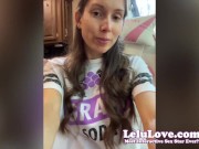 Watch me pussy farting & queefing huge creampie from my just fucked cunt & lots more behind the scenes fun - Lelu Love 12/16