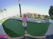 VR Bangers Tight Asian Student Kimmy Kimm Gets Her Wet Pussy Fucked By Golf Coach VR Porn 2/16