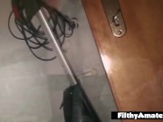 The shy lady has an orgasm with a cock in her ass 9/16