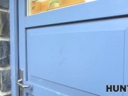 HUNT4K. Big-boobied girl in stockings hooks up humiliating husband 4/16