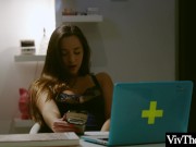 Sexy brunette pleasures her stunning lesbian lover 5/16