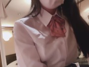 学校帰り♥超可愛い１８歳巨乳彼女が極上手コキ♥その後...♥素人カップル/美女/スタイル抜群/パイパン/スマホ撮影/リアル/主観映像/ハメ撮り 5/16
