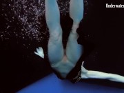 Alone in the public pool completely naked babes from Russia 3/16