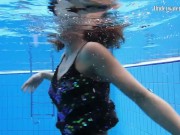 Alone in the public pool completely naked babes from Russia 5/16