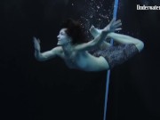 Alone in the public pool completely naked babes from Russia 9/16