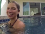 Blonde Pool Babe Wendy Swimming Nude Under Water 15/16