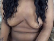 Ebony amateur sucks & fucks a white cock 12/16