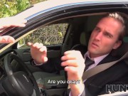 HUNT4K. Random passerby scores luxurious bride in the wedding limo 2/16