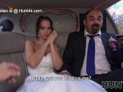 HUNT4K. Random passerby scores luxurious bride in the wedding limo 6/16