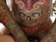 Gorgeous busty inked up babe gets stuffed by a big dick 12/16