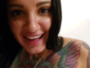 Gorgeous busty inked up babe gets stuffed by a big dick 7/16