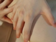 Gorgeous Coed Annett Caresses Her Delicious Naked Body On The Sofa! 12/16