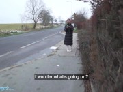 Public Agent Curly haired petite Spanish babe Geishakyd doggystyle sex in hallway 1/16