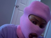 Stacy Gives Sloppy Head in Pink Mask 9/16