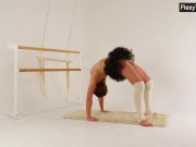 Spreading her legs and wearing a mask Myra Zavisalo 13/16