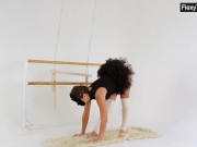 Spreading her legs and wearing a mask Myra Zavisalo 3/16