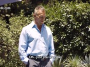 DADDY4K. Nymph enjoys taboo sex with boyfriends dad on hot summer day 5/16
