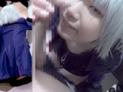 She comes to my house in costume and gives me a blowjob at the door! 14/16