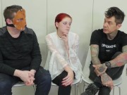 Redheaded contorted anal teen sub slave is butt fucked hard then throat fucked 12/16