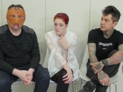 Redheaded contorted anal teen sub slave is butt fucked hard then throat fucked 14/16