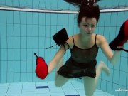 Swimming pool hotties swim and strip for you 2/16