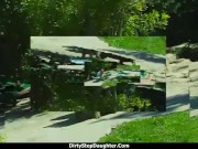 Mascular Dad gets to fuck his tight stepdaughter's wet pussy 1/16