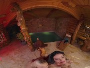 Teen Hotties Clara Mia and Nikki Hill Share You In A Threesome VR Porn 7/16