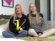 Heiße deutsche Blondine bringt Freundin 2 mal zum Orgasmus 8/16