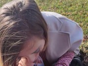 Littleangel84 - Pipe super risquée au lac leman et creampie dans la campagne Suisse 11/16