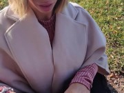 Littleangel84 - Pipe super risquée au lac leman et creampie dans la campagne Suisse 3/16