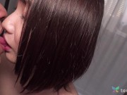 Nana Okamoto from Japan in her 1st porno. Uncensored cock sucking, ball licking, pussy fucking pt 4 7/16