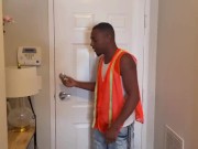 Big Booty Ebony Fucks Maintenance Man * Squirting * 1/16