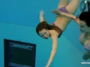 Matrosova and other girls enjoys swimming pool 1/16