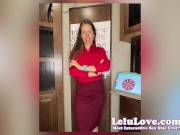 Female domination cum schedule with upskirt panty & pussy peeks, specific JOI about tease & denial vs stroke days - Lelu Love 8/16