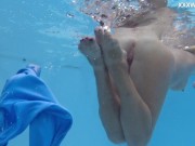 Russian pornstar Emily Ross swims and strips for you 13/16