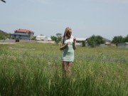 Pink Pussy Princess Maria Rubio Finger Fucks Her Wet Hole Outdoors! 2/16