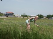 Pink Pussy Princess Maria Rubio Finger Fucks Her Wet Hole Outdoors! 3/16