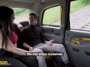 Female Fake Taxi Sofia Lee uses her gigantic boobs to test passengers will power 6/16