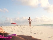 GIRLSRIMMING - Flawless outdoor rimjob and anal action with tiny teen Amanda Clarke