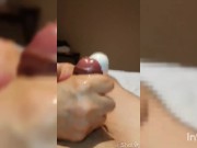 【初足コキ＆手コキ】不馴れな足コキ手コキですが頑張りました😆※最後は大量射精してくれました✌️ 16/16