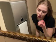 Quick fuck in the gym. Risky public sex with Californiababe. 16/16