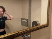 Quick fuck in the gym. Risky public sex with Californiababe. 8/16